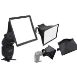 Opvouwbaar flash light diffuser softbox voor speedlight 20*30cm