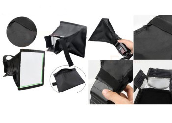 Opvouwbaar flash light diffuser softbox voor speedlight 20*30cm